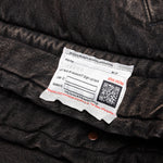 Puffer Denim Jacket - Black