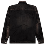 Puffer Denim Jacket - Black