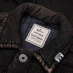 Puffer Denim Jacket - Black