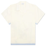 Pullover Camp Shirt - Salt/Light Blue