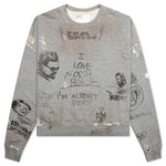 Pumping Iron Crewneck Sweatshirt - Heather Grey