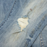 P001 - Worn Light Indigo Blowout