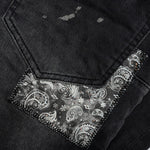 P001 - Bandana Print Patch Black