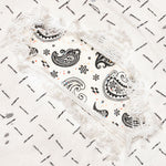 P001 - Bandana Print Patch White