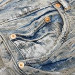 Purple Denim P001 - Holographic Earth Jacquard Monogram