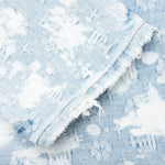 P001 - Light Indigo Bleach Jaquard Monogram