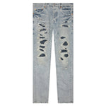 Purple Denim P001 - Light Indigo Destroy Repair