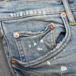 Purple Denim P001 - Light Indigo Pant Grey Coated