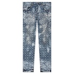 P001 - Super Heavy Waxed Indigo Jacquard Monogram