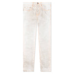 P001 - White Neon Stitch Orange