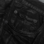 Purple Denim P001 - Worn Grey Black Coated