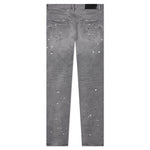 Purple Denim P001 - Worn Grey Paint Blowout