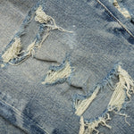 P002 - Worn Mid Indigo Destroy