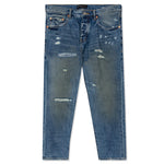 P003 - Indigo Vintage Distress Crop
