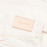 P003 - White Vintage Distress Crop