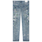 Purple Denim P011 - Heavy Repairs And Paint Light Indigo