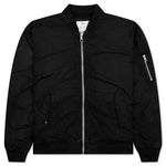 Quilted Bomber Waxed - Black