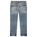 R3 Distressed Baggy Denim - Blue/Cream