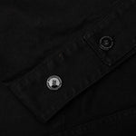 Denim Jacket with Leather Patch - Black