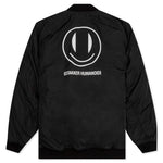 Raf Simons x Smiley Print and Badge Bomber Jacket - Black