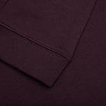 Regular Fit Hoodie with Knot Hood - Dark Aubergine