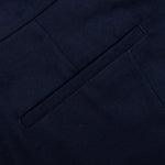 Slightly Flared Pants - Navy
