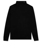 Uni Sous Pull Rollneck Top - Black/White