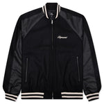 Raglan Varsity Jacket - Black