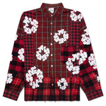 Readymade x Denim Tears Check L/S Shirt - Red