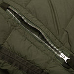 Real Feather Hooded Jacket - Olive