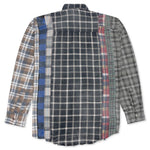 Rebuild by Flannel Shirt 7 Cuts Shirt / Reflection - Asphalt/Blue