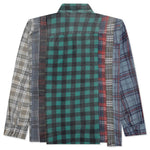 Rebuild by Flannel Shirt 7 Cuts Shirt / Reflection - Green/Black