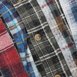 Rebuild by Flannel Shirt Ribbon Shirt - Grey/Olive