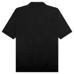 Red Emblem S/S Polo Neck - Black