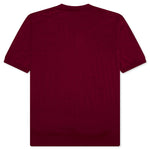 Red Emblem S/S Polo Neck - Burgundy