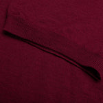 Red Emblem S/S Polo Neck - Burgundy