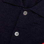 Red Emblem S/S Polo Neck - Navy