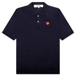 Red Emblem S/S Polo Neck - Navy