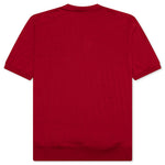 Red Emblem S/S Polo Neck - Red