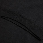 Red Emblem S/S V Neck Cardigan - Black