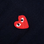 Red Emblem S/S V Neck Cardigan - Navy