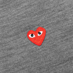 Red Emblem S/S V Neck Sweater - Grey