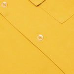 S/S Cotton Cargo Button Down Shirt - Yellow