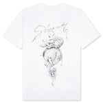 Chandelier and Snake Print T-Shirt - White