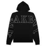 Rhinestone Zip Up - Washed Black
