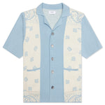Banco Knit Shirt - Stone Blue/Ivory