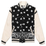 Bandana Bomber Jacket - Black/White