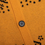 Bandana Knit Cardigan - Yellow/Black