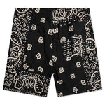 Bandana Print Swim Short - Black/White