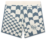 Cashmere Racing Shorts - Ivory/Spa